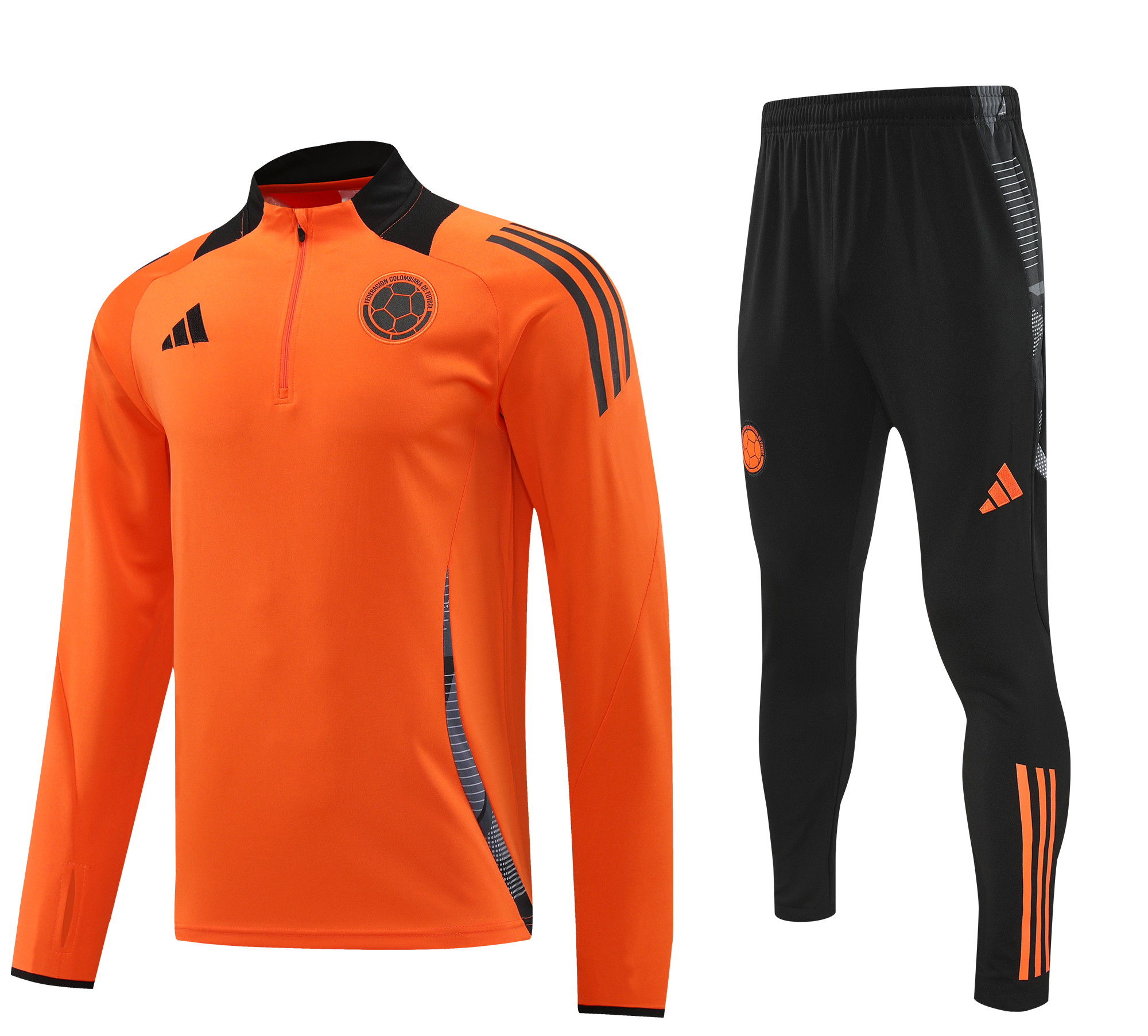 Colombia 2024 Long Sleeve Training Set - Orange - UnitedFutballJersey