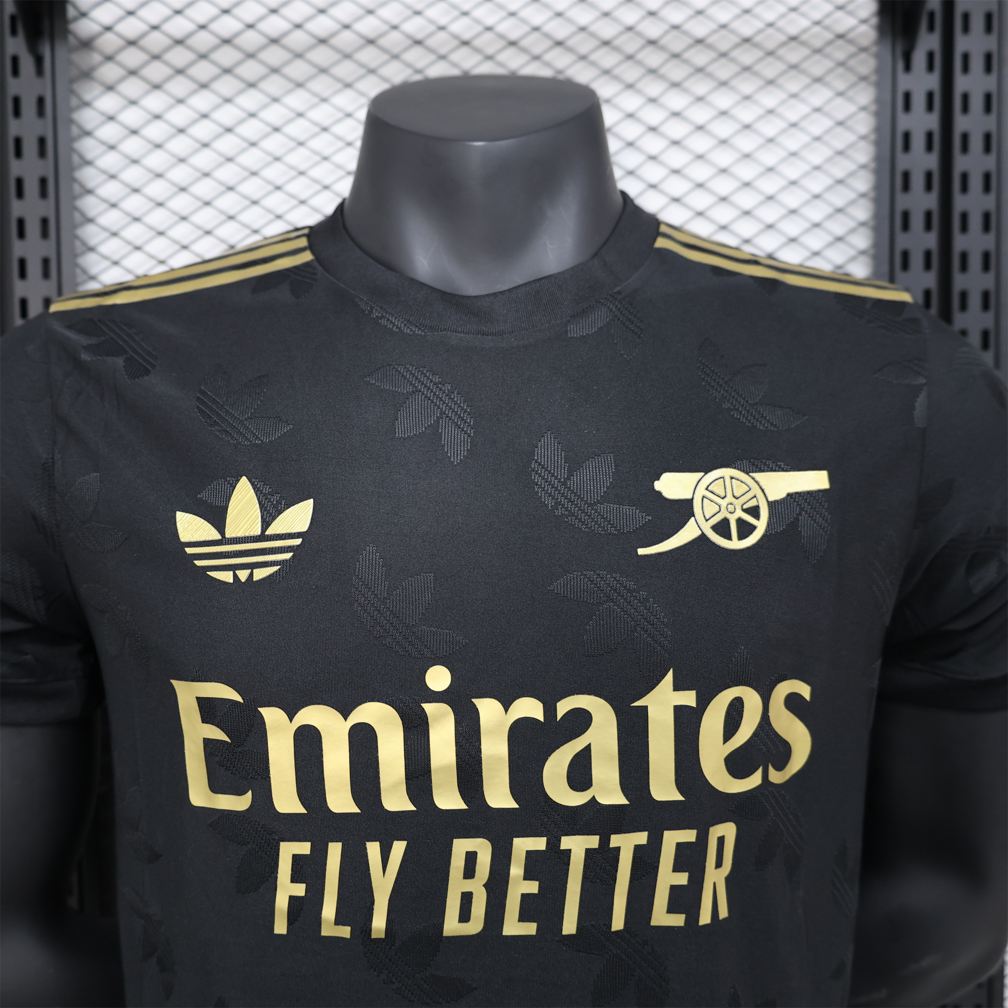 Arsenal 24-25 Black Gold Special Edition Jersey - Player Version - UnitedFutballJersey