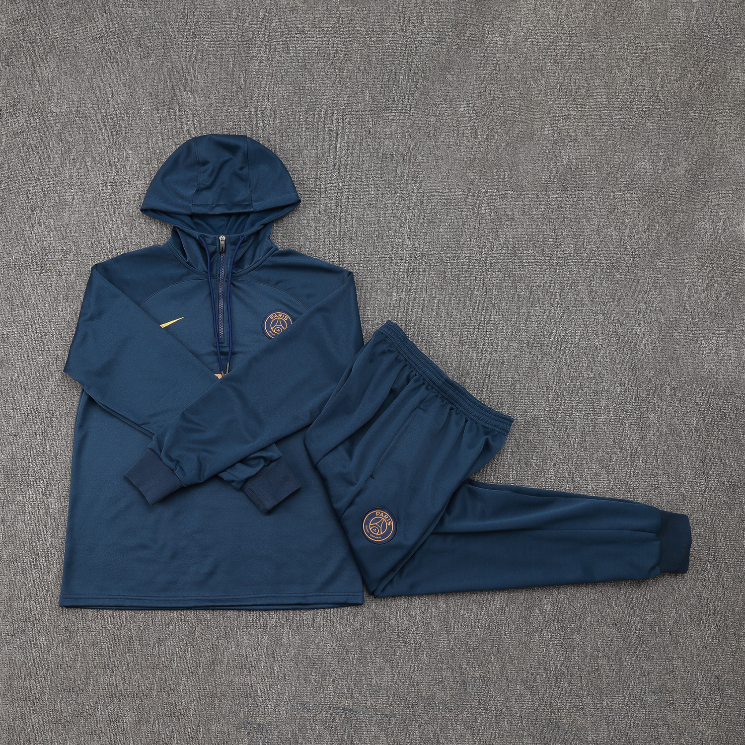 Paris Saint-Germain PSG 23-24 Men's Training Hoodie + Pants - Blue - UnitedFutballJersey