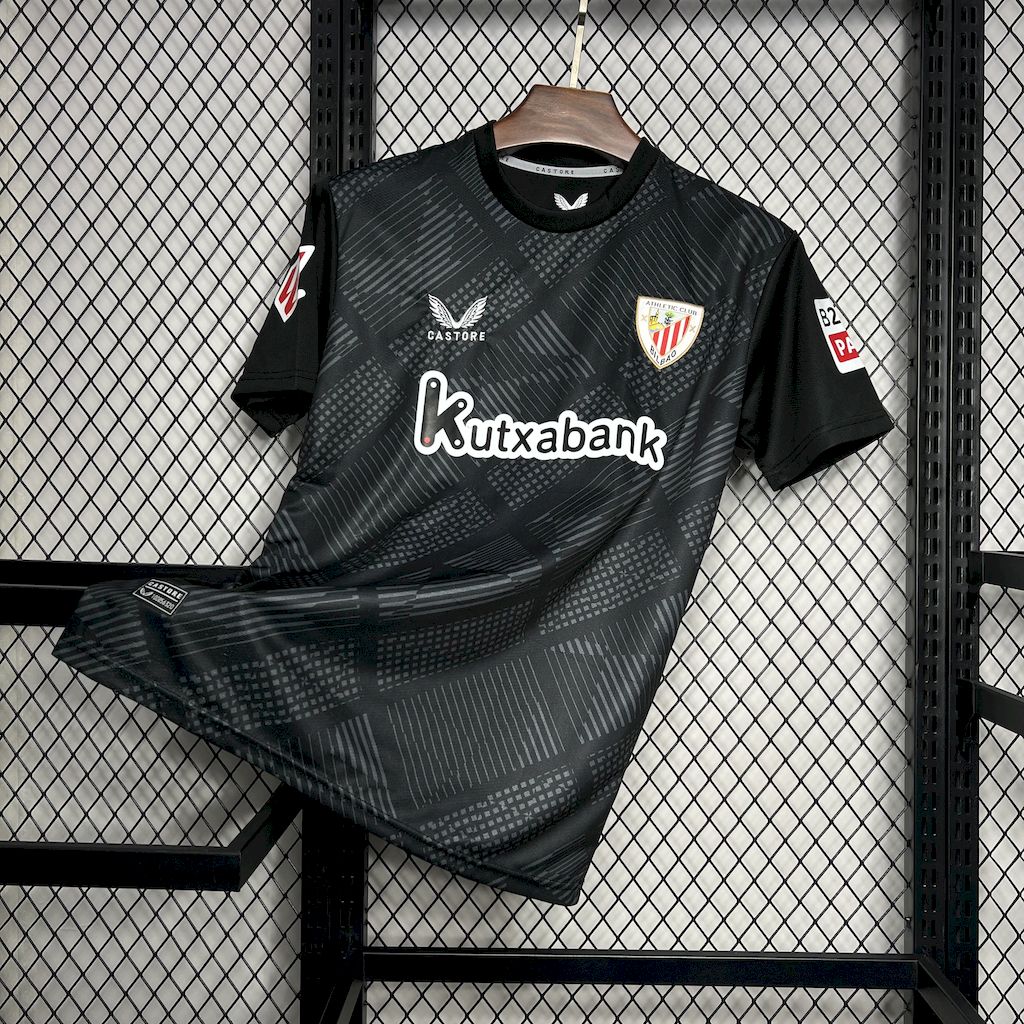 Athletic Bilbao 24-25 Black Goalkeeper Jersey - Fans Version - UnitedFutballJersey