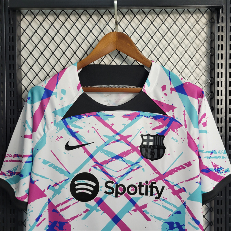 B.A.R.S.A 23/24 White Training Jersey - Fans Version - UnitedFutballJersey