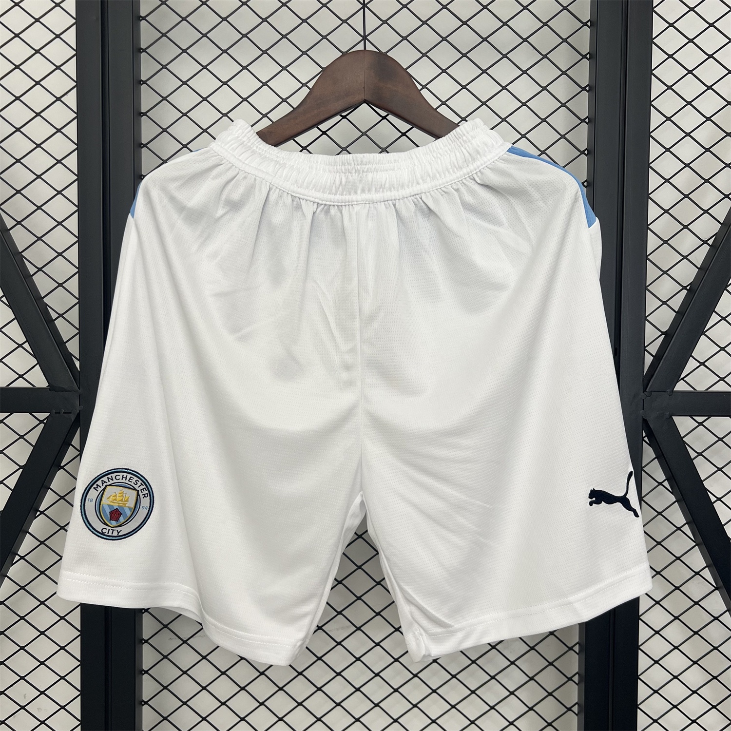 Manchester City 25-26 Home White Shorts - Fans Version - UnitedFutballJersey