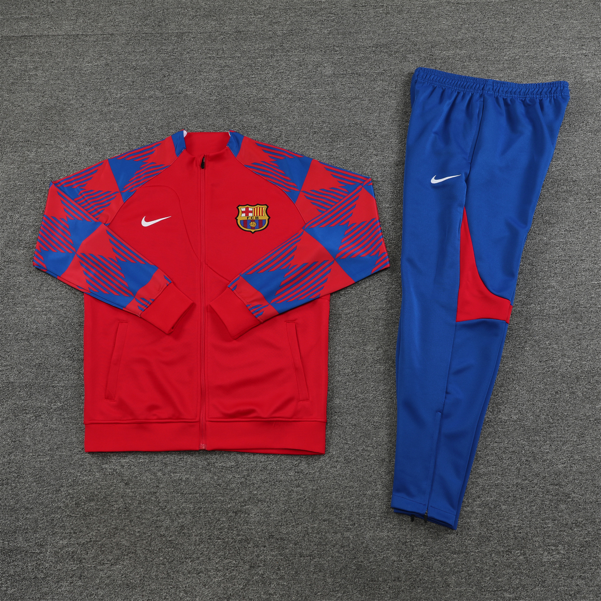 B.A.R.S.A 23-24 Jacket Training Tracksuit Red - UnitedFutballJersey