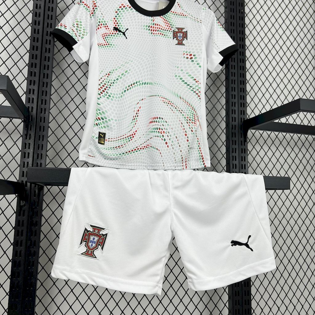 Portugal 2025-26 Away Kids Kit - UnitedFutballJersey