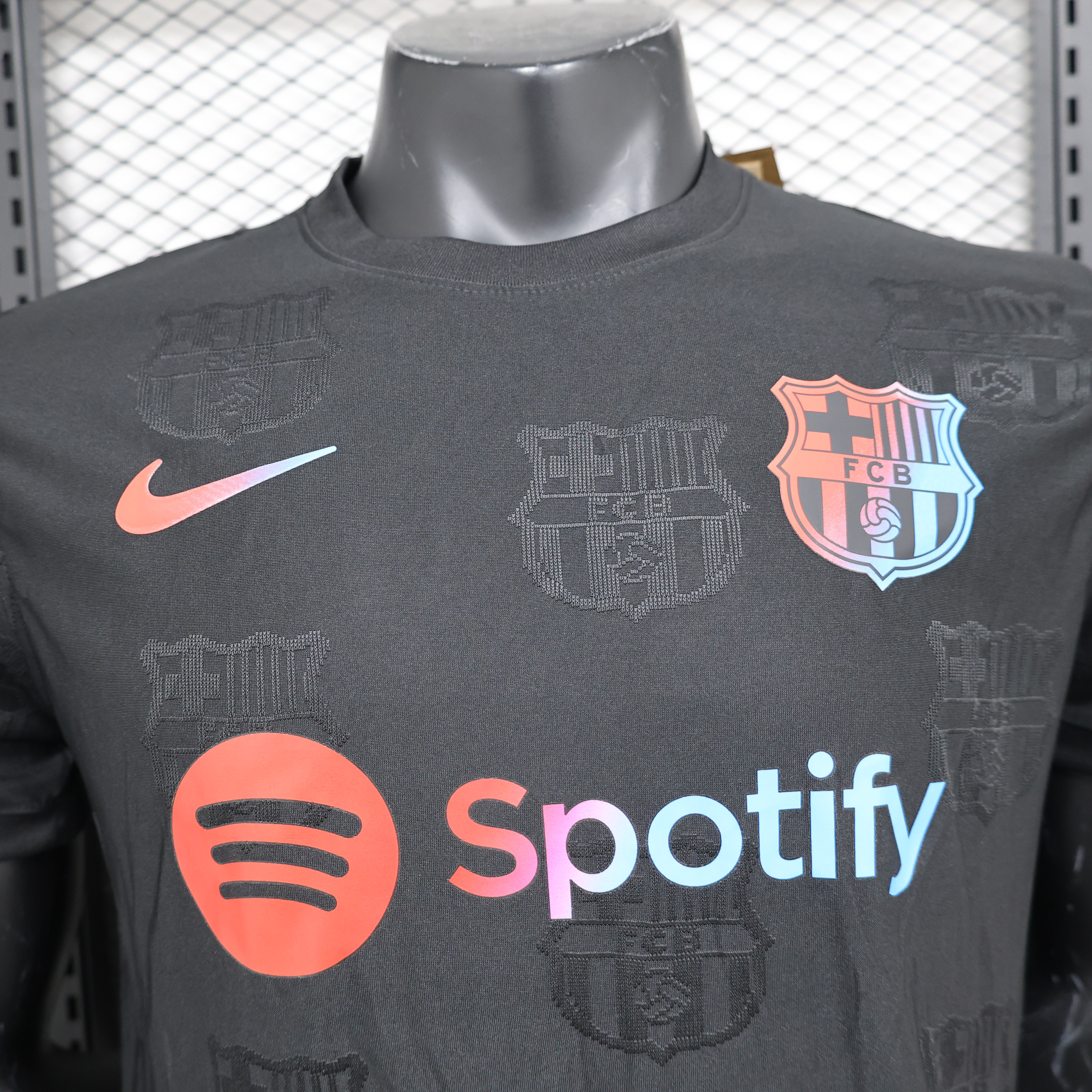 Barcelona 24-25 Black Colorful Special Edition Jersey - Player Version - UnitedFutballJersey