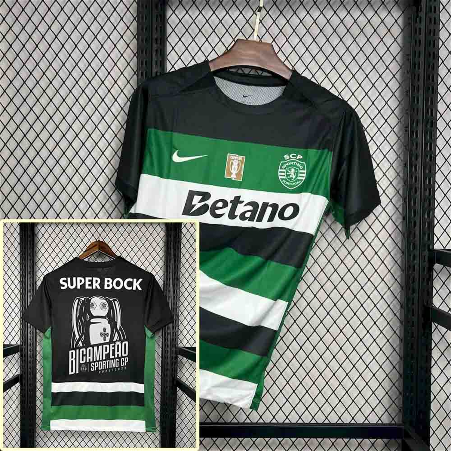 Sporting CP Portugal 24-25 Home Jersey - Fans Version - Champion Version - UnitedFutballJersey