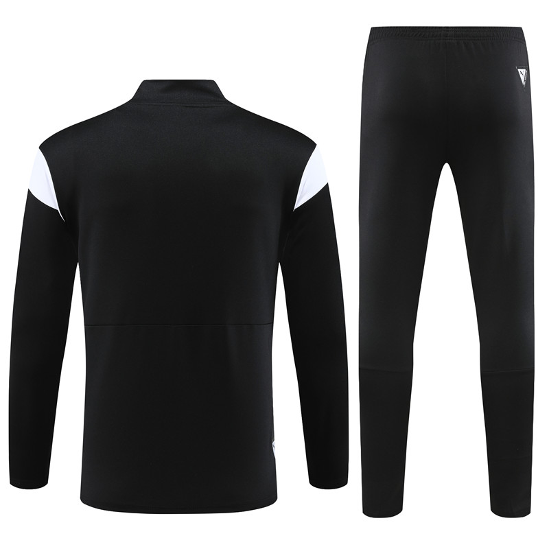 Manchester City 23-24 Kids Long Sleeve Training Set Black - UnitedFutballJersey