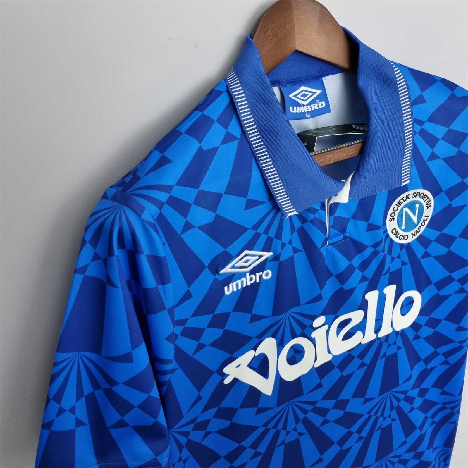 Retro Napoli 1991-93 Home Stadium Jersey - UnitedFutballJersey