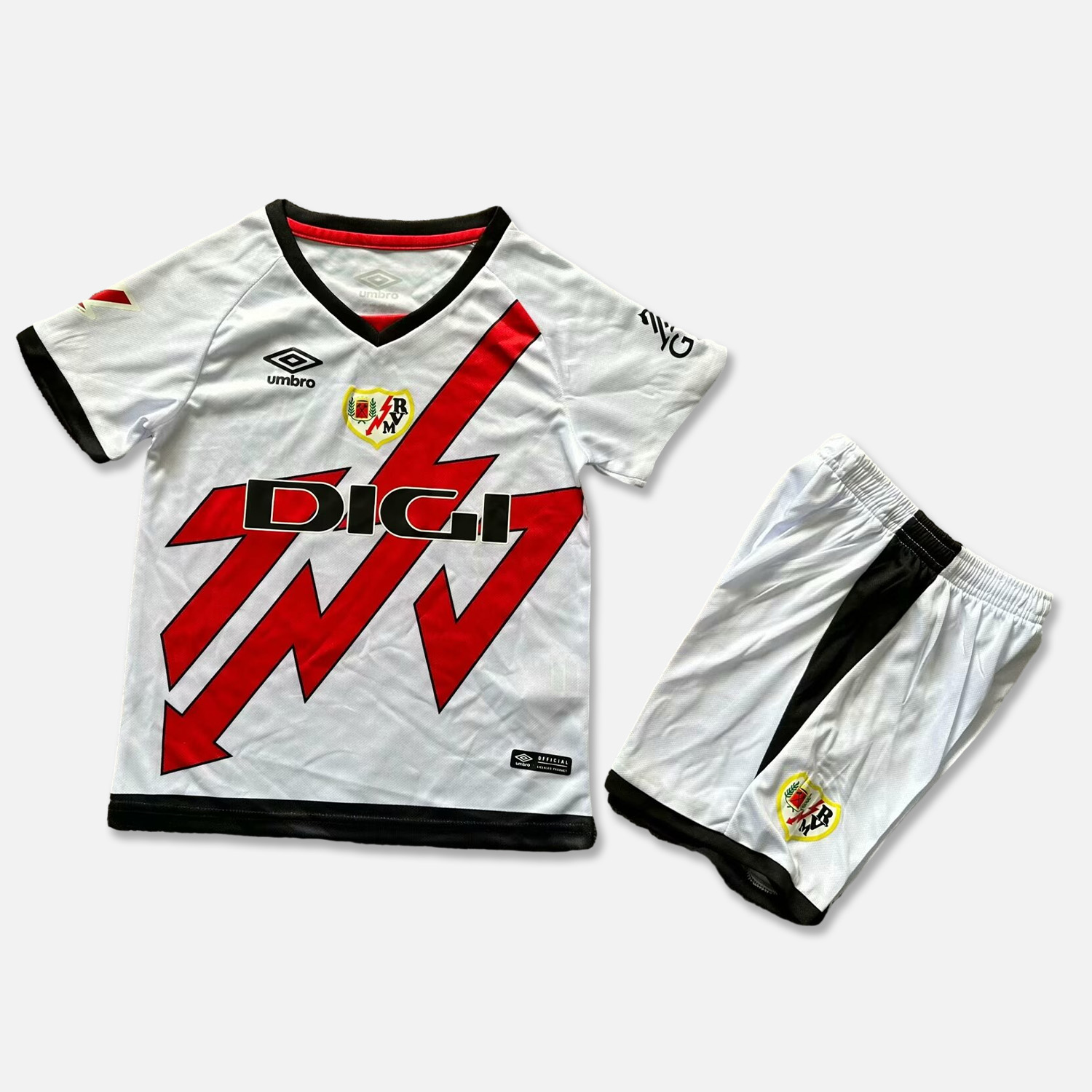 Rayo Vallecano 24-25 Home Kids Kit - UnitedFutballJersey