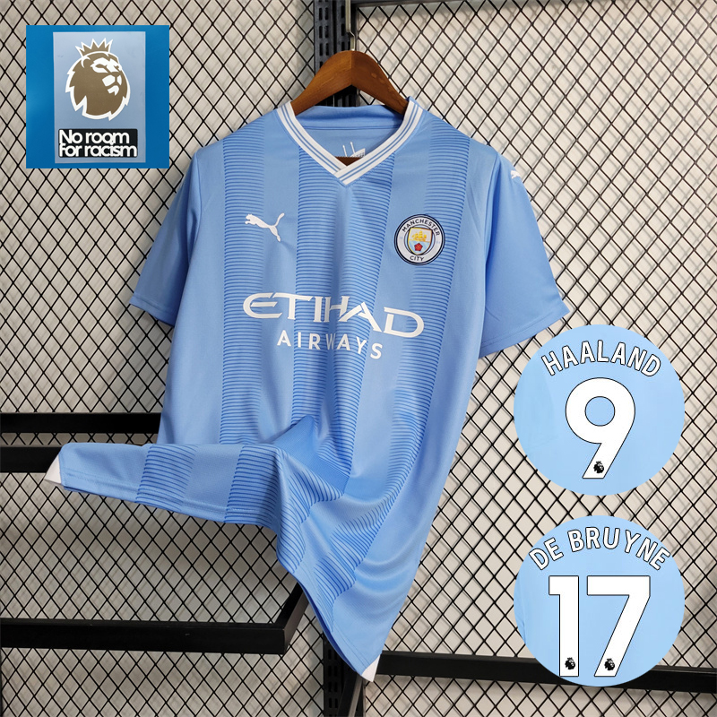 Manchester City 23-24 Home Jersey - Fans Version - UnitedFutballJersey