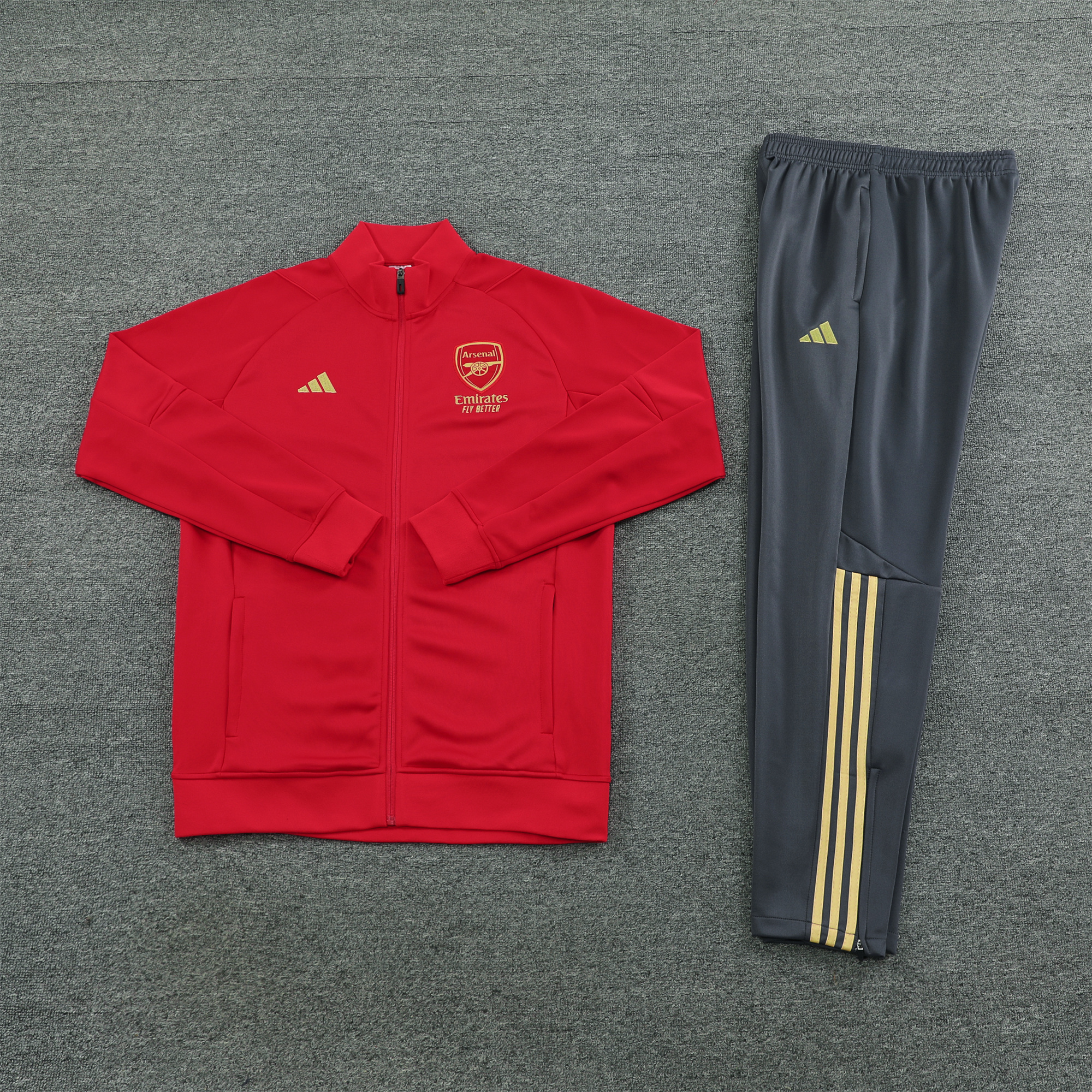 Arsenal 23-24 Jacket Training Tracksuit Red - UnitedFutballJersey
