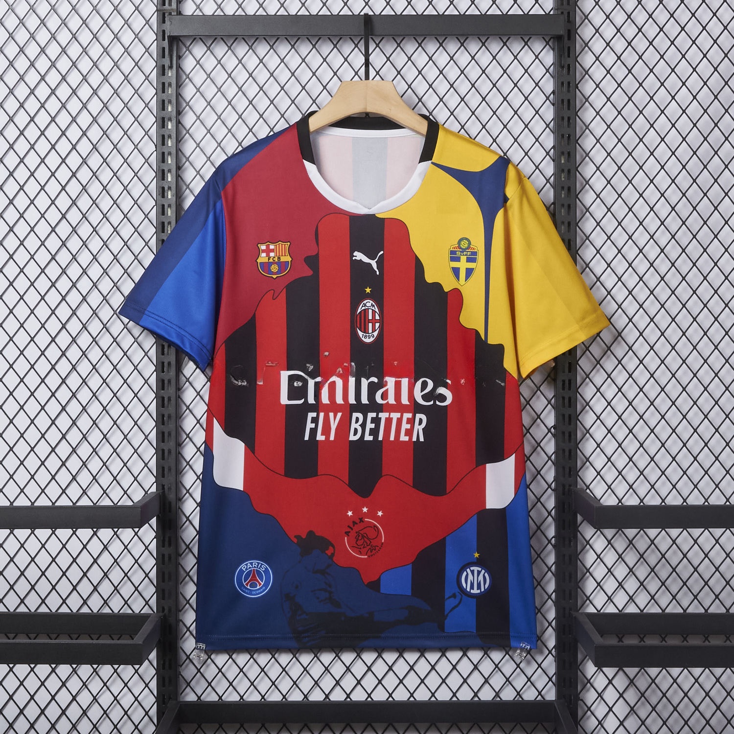 Zlatan Ibrahimović Career Commemorative Jersey - Fans Version - AC Milan Inter Milan Barcelona Ajax Paris Saint-Germain PSG Sweden - UnitedFutballJersey