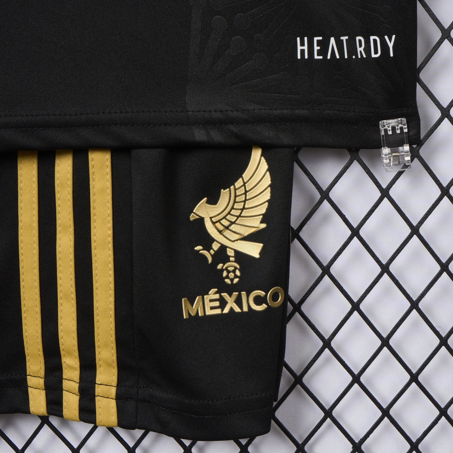 Mexico 2025 Gold Cup Black Kids Kit - Player Version - UnitedFutballJersey