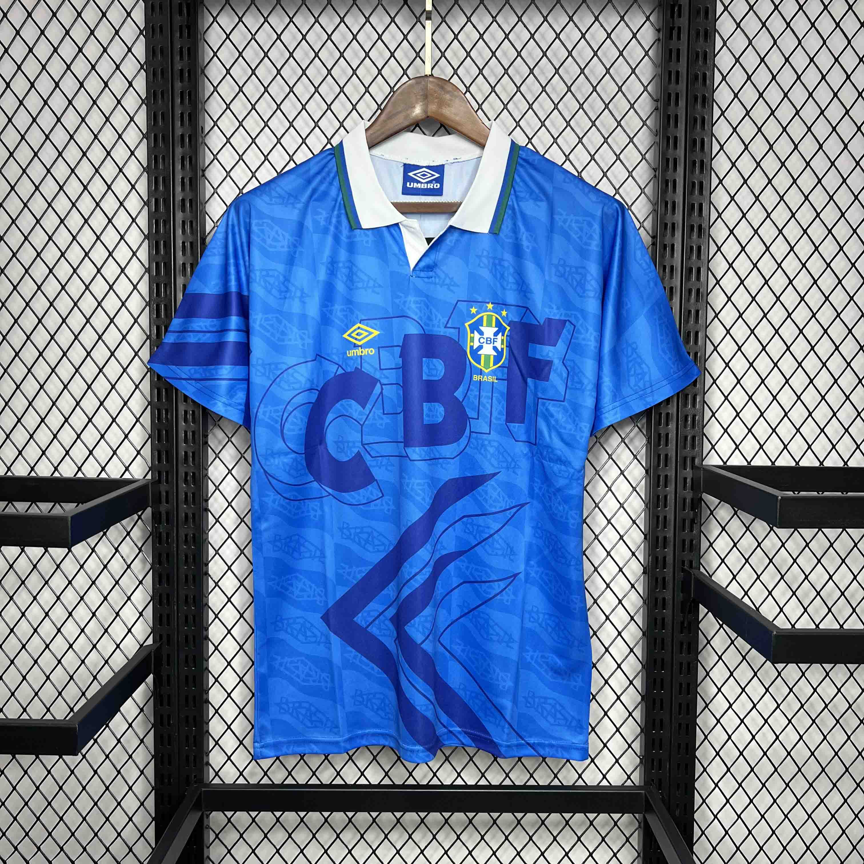 Retro Brazil 1991-93 Away Jersey - UnitedFutballJersey