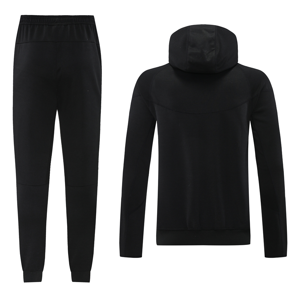 Barcelona 24-25 Unsponsored Training Hoodie Set - Black Hoodie and Pants - UnitedFutballJersey