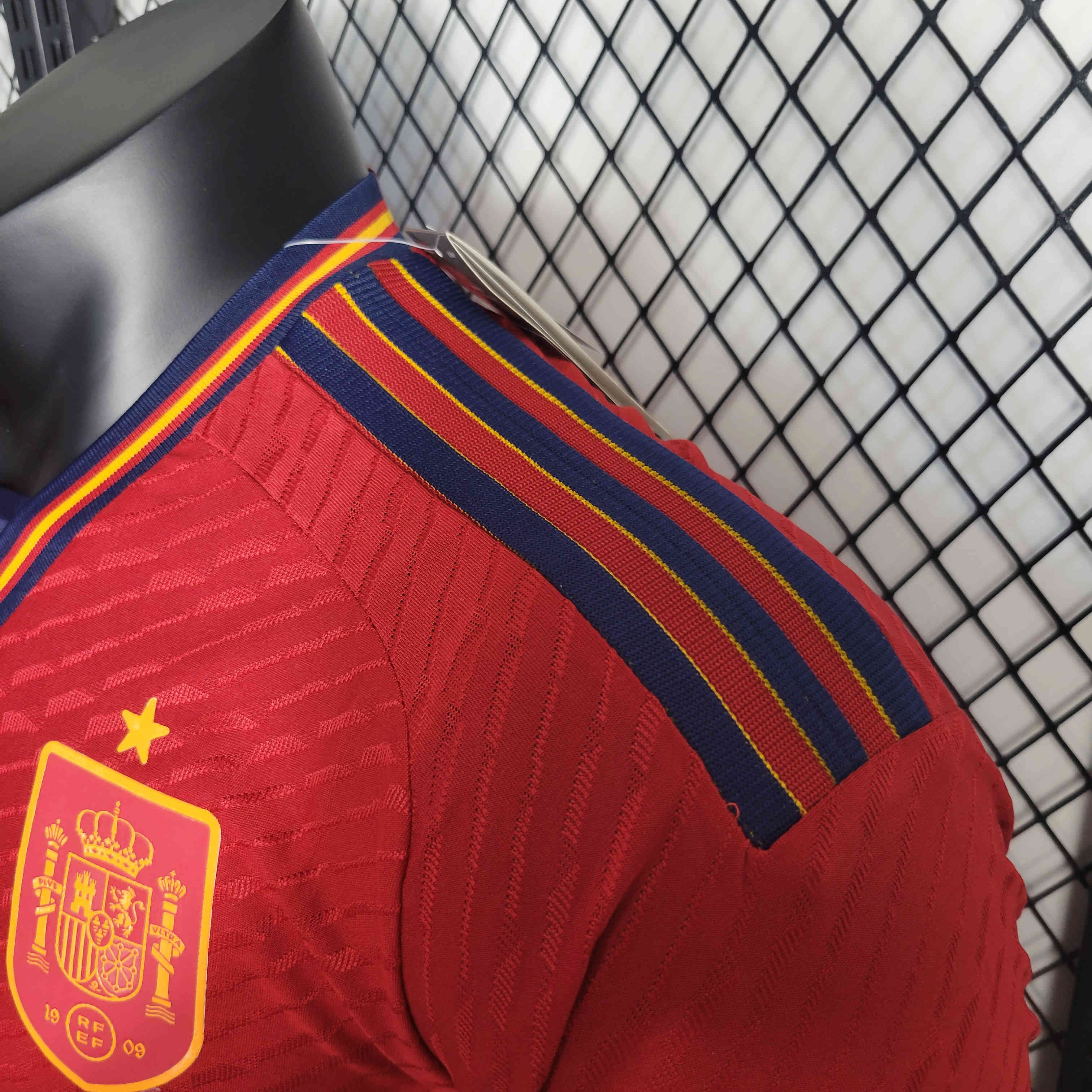 Spain 22-23 Home Jersey - Player Version - UnitedFutballJersey
