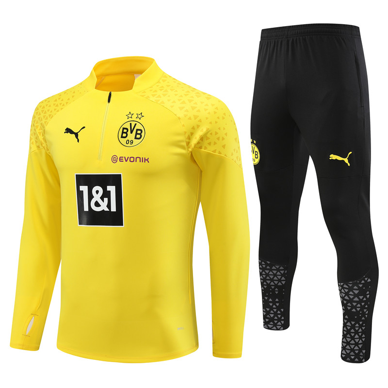 Dortmund 23-24 Long Sleeve Training Set -Yellow - UnitedFutballJersey
