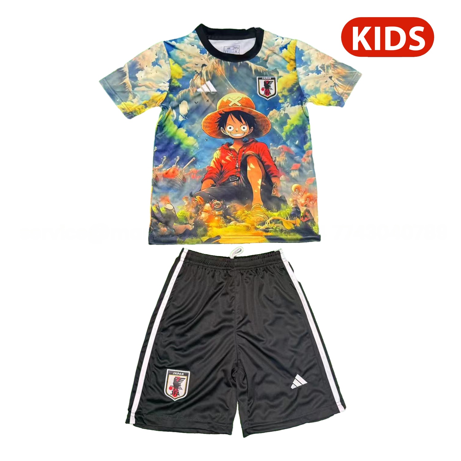 Japan 25-26 Luffy In The Beautiful Scenery Special Kids Kit - UnitedFutballJersey