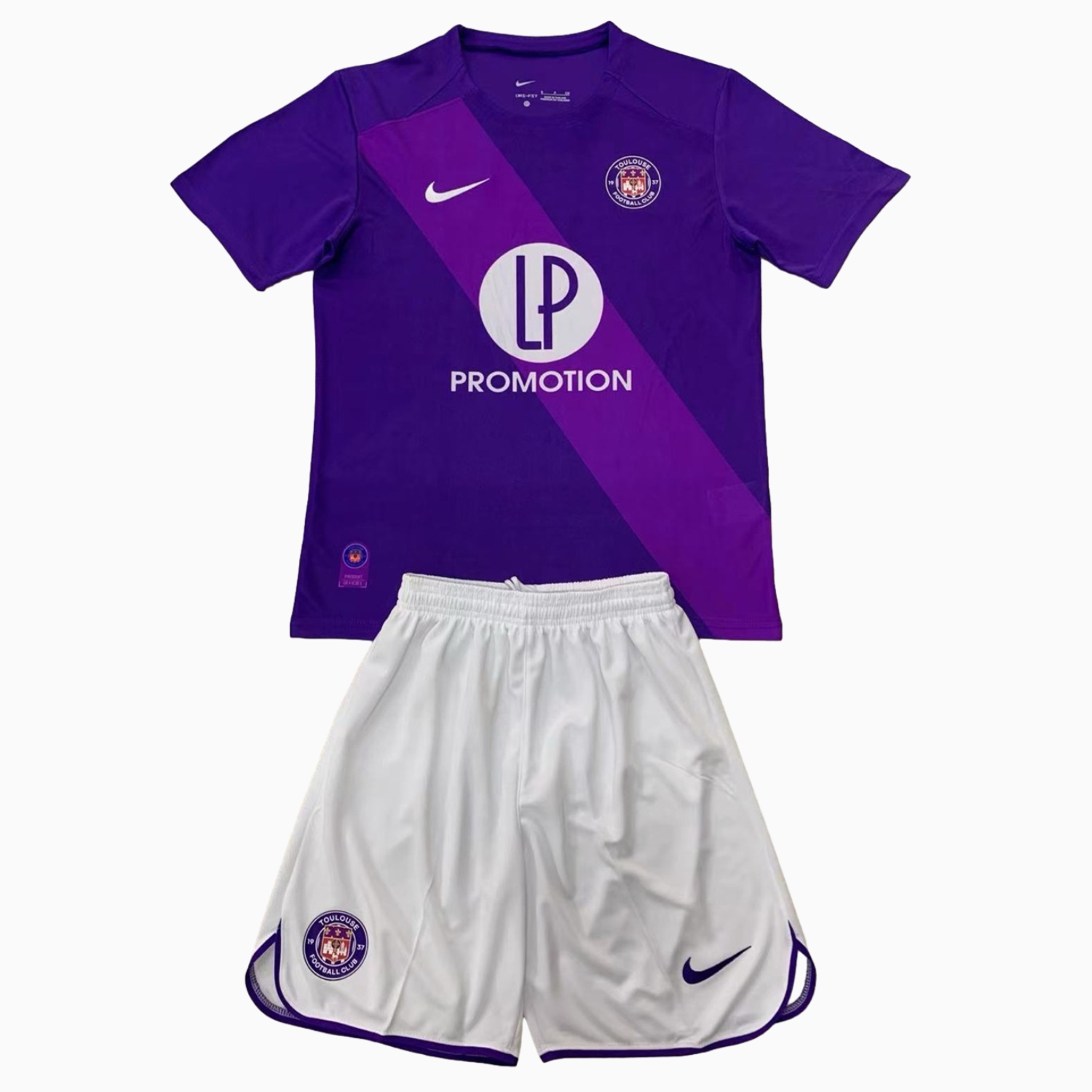 Toulouse 24-25 Home Men's Adult Jersey Set - Fans Version - UnitedFutballJersey