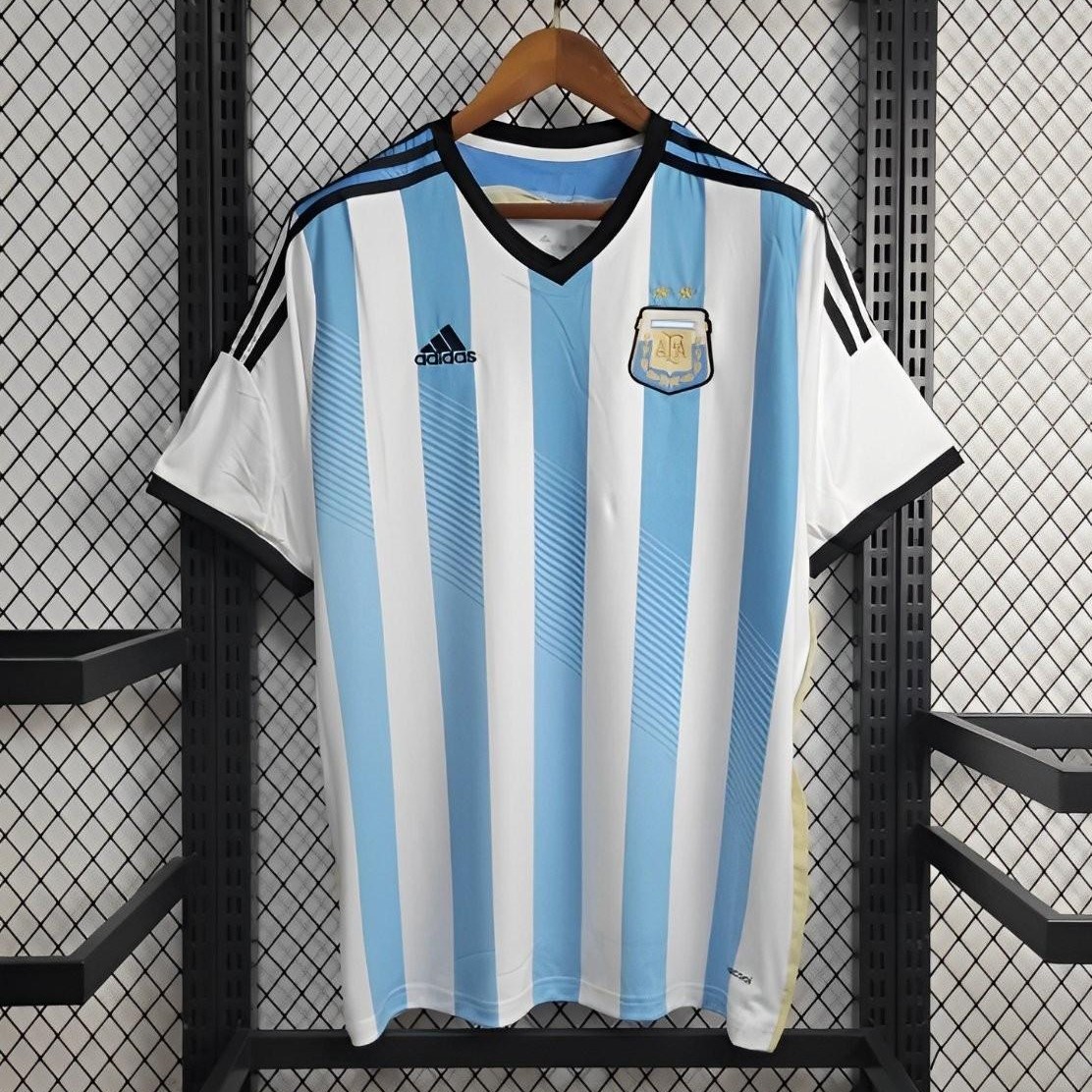 Retro Argentina 2014 Home Stadium Jersey - UnitedFutballJersey