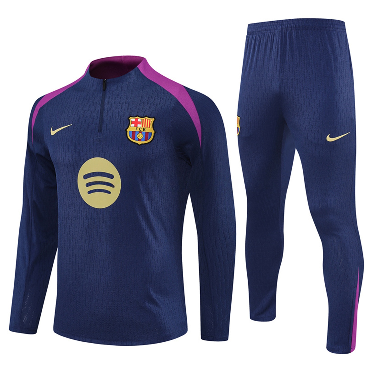 B.A.R.S.A 25-26 Long Sleeves Training Set - Royal Blue top & Royal Blue Pants - UnitedFutballJersey