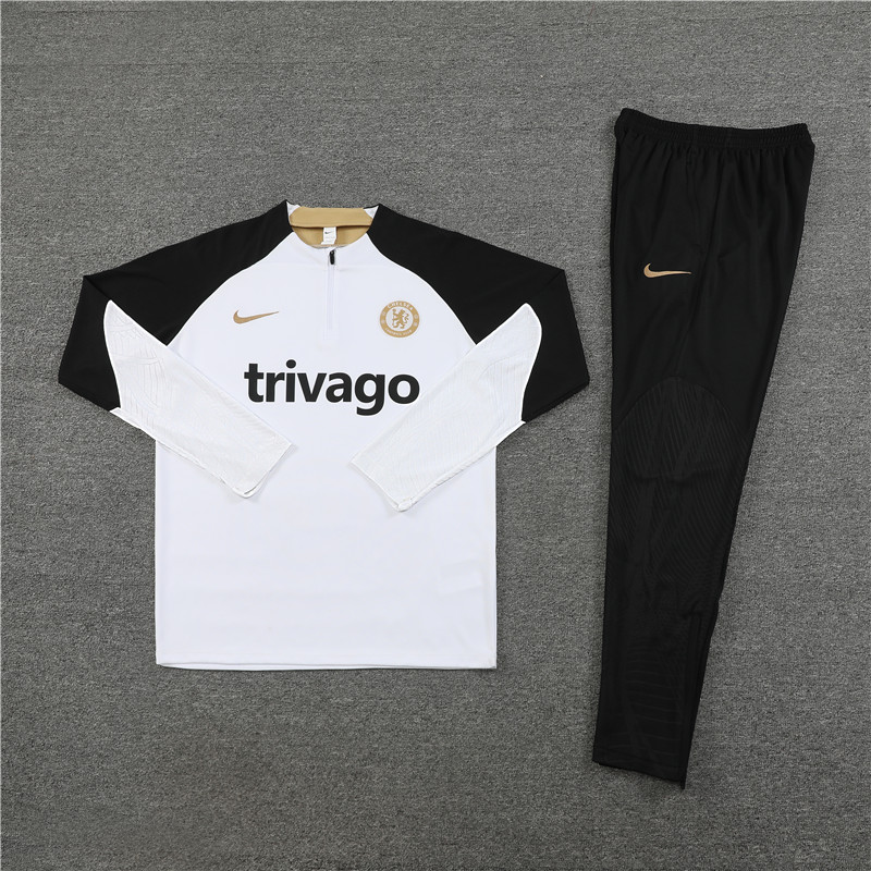 Che 23-24 Long Sleeve Training Set -White - UnitedFutballJersey