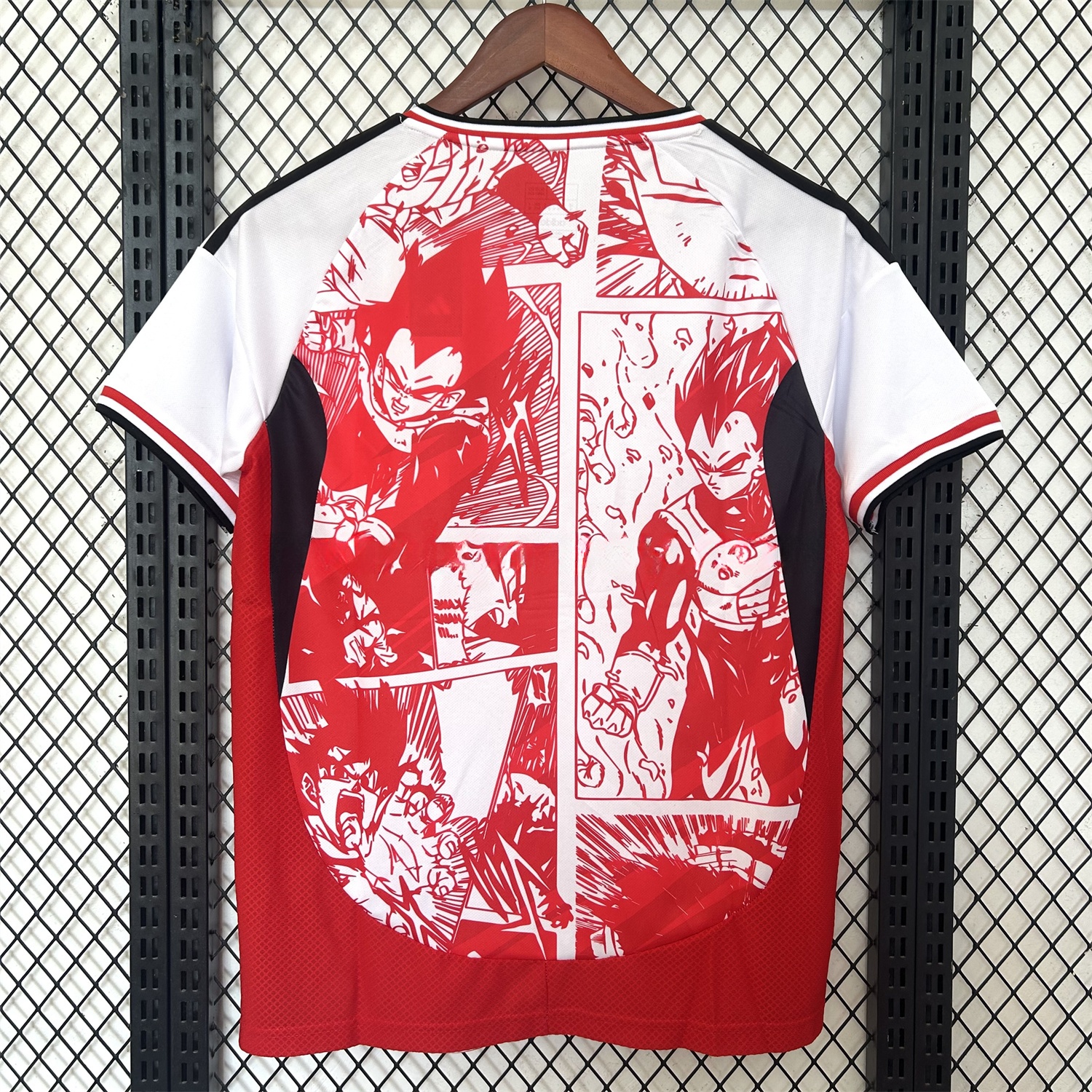 Japan 25-26 Red Vegeta Comic Slice Special Edition Jersey - Fans Version - UnitedFutballJersey