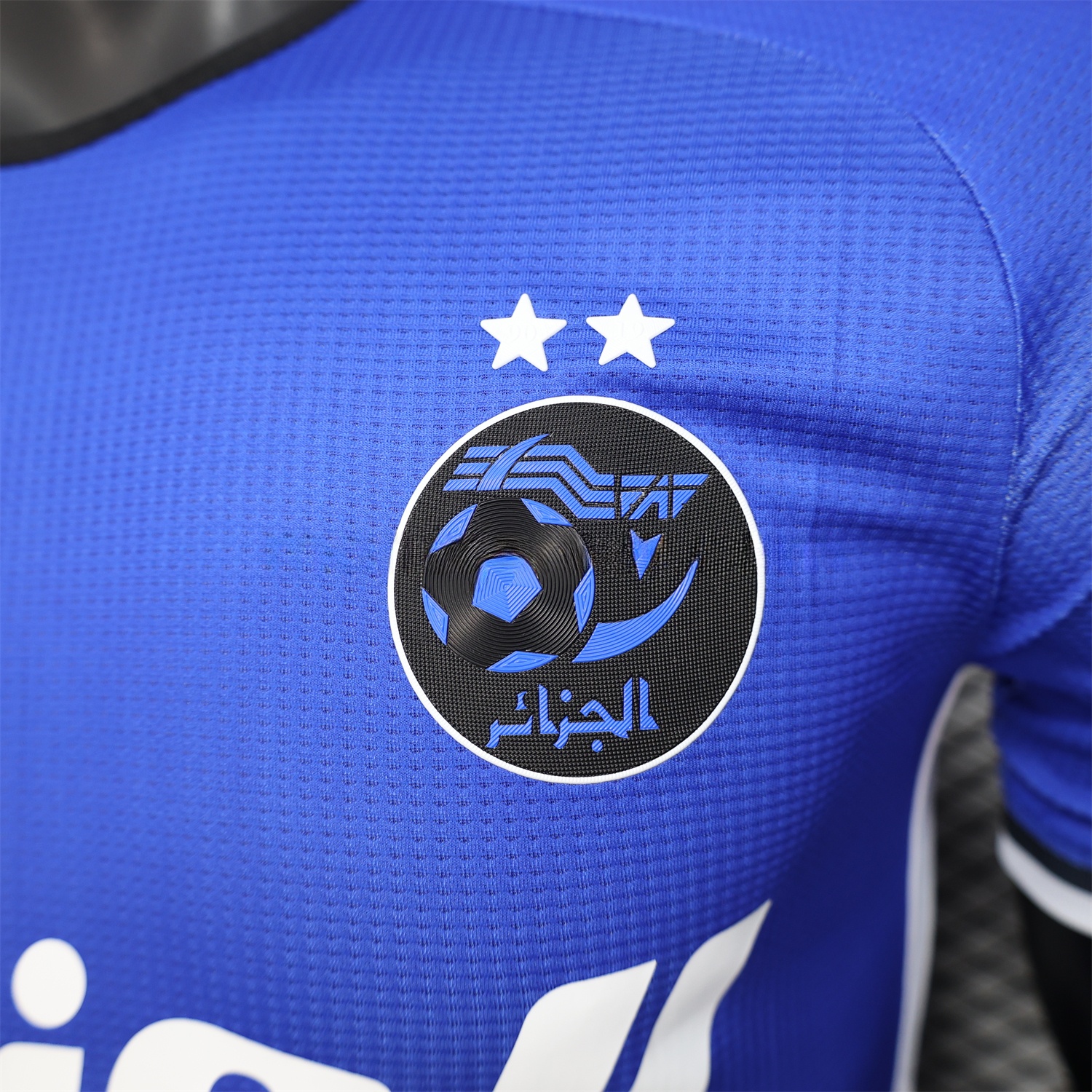 Algeria 25-26 Blue and Black Gradient with White Text Jersey - Player Version - UnitedFutballJersey