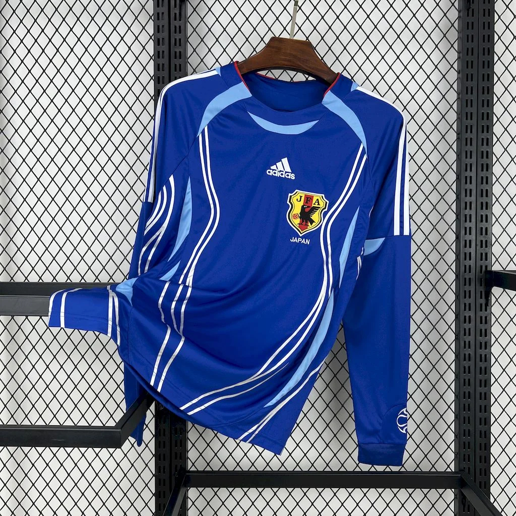 Retro Japan 2006 Home Long Sleeves Jersey - UnitedFutballJersey
