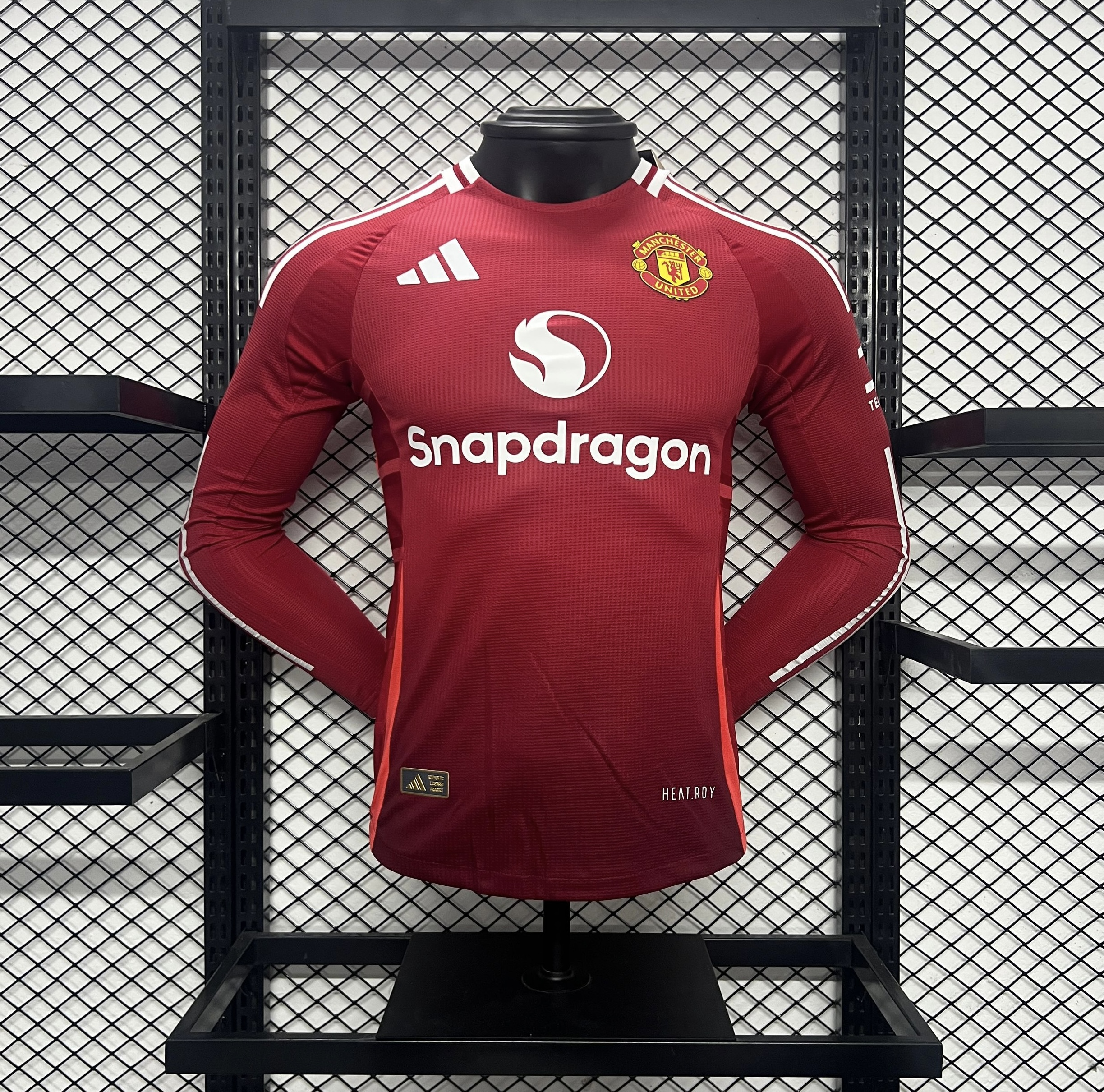 Manchester United 24-25 Home Long Sleeve Jersey - Player Version - UnitedFutballJersey