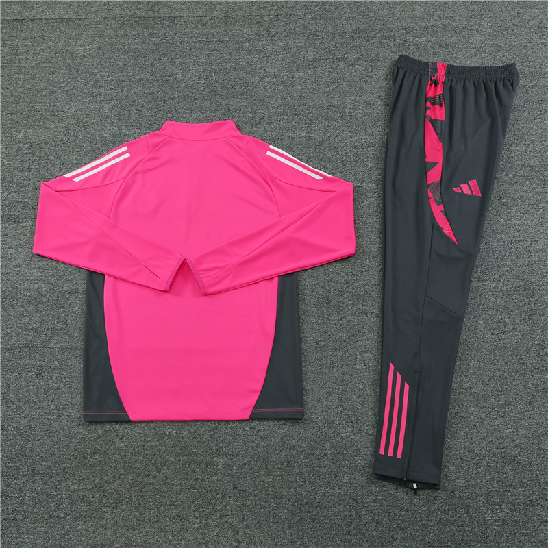 Germany 2024 Long Sleeve Training Set - Pink With Gray - UnitedFutballJersey