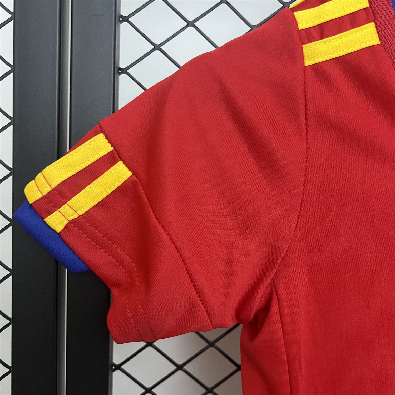 Retro Spain 2010 Home Kids Kit - UnitedFutballJersey