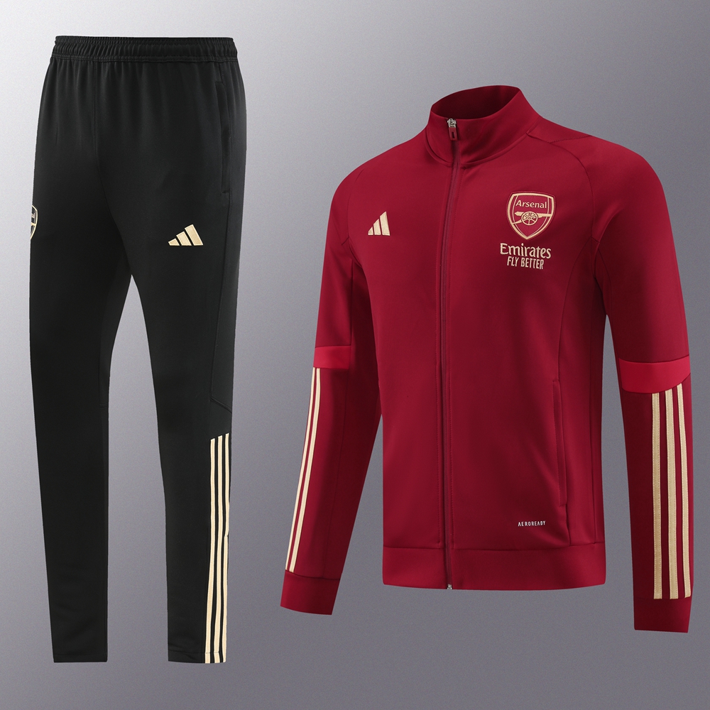 Arsenal 23-24 Jacket Training Tracksuit - Deep Red - UnitedFutballJersey
