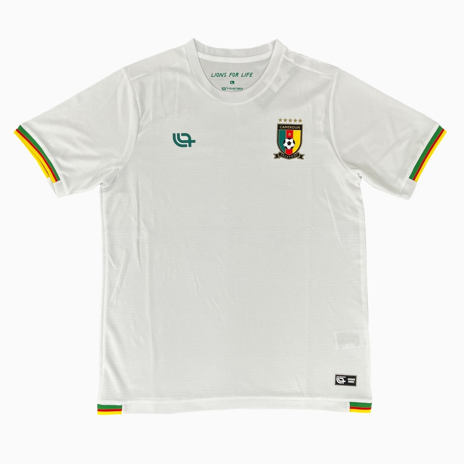 Cameroon 25-26 White Training Jersey - Fans Version - UnitedFutballJersey