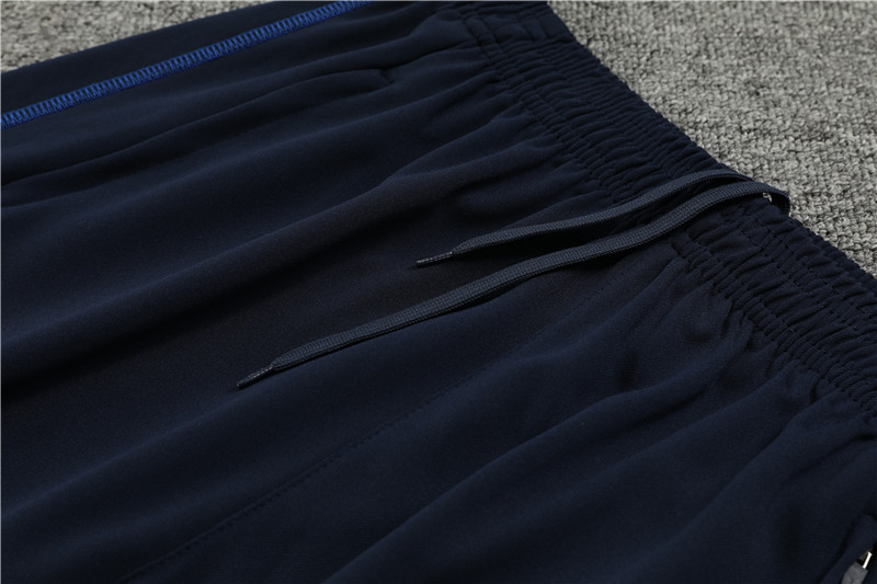 Algeria 23-24 Long Sleeve Training Set -Black and Blue - UnitedFutballJersey