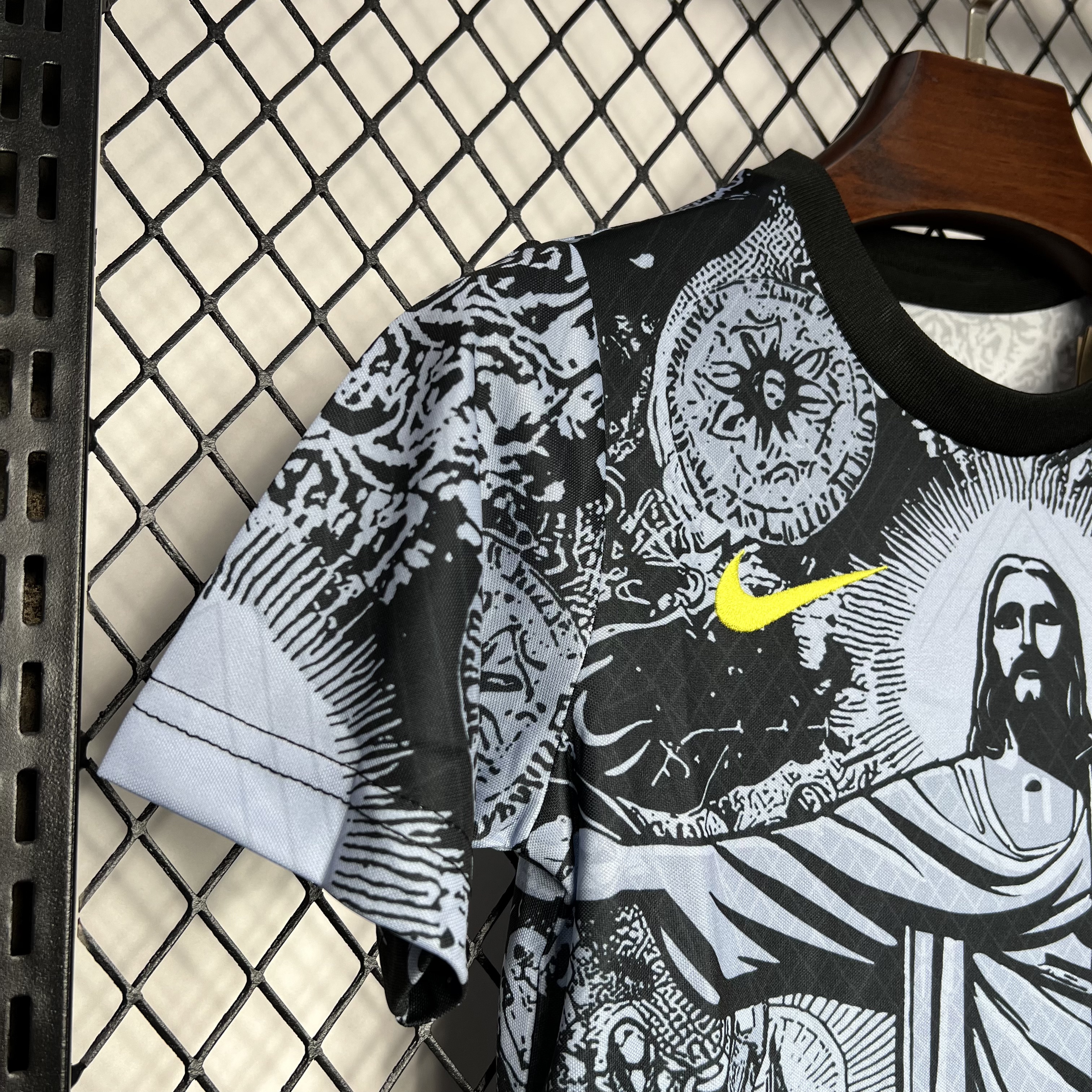 Brazil 2024 Christ the Redeemer Statue Kids Kit - Black - UnitedFutballJersey
