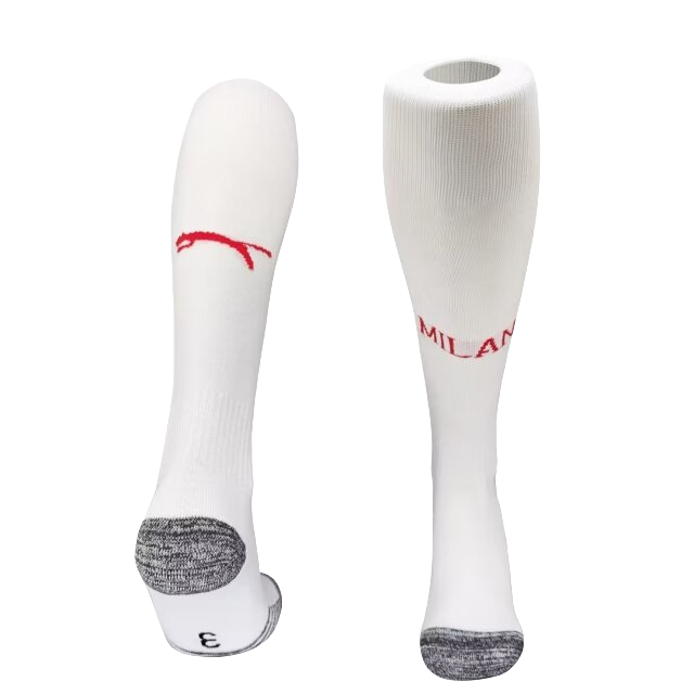 AC Milan 24-25 Home Socks - White - UnitedFutballJersey