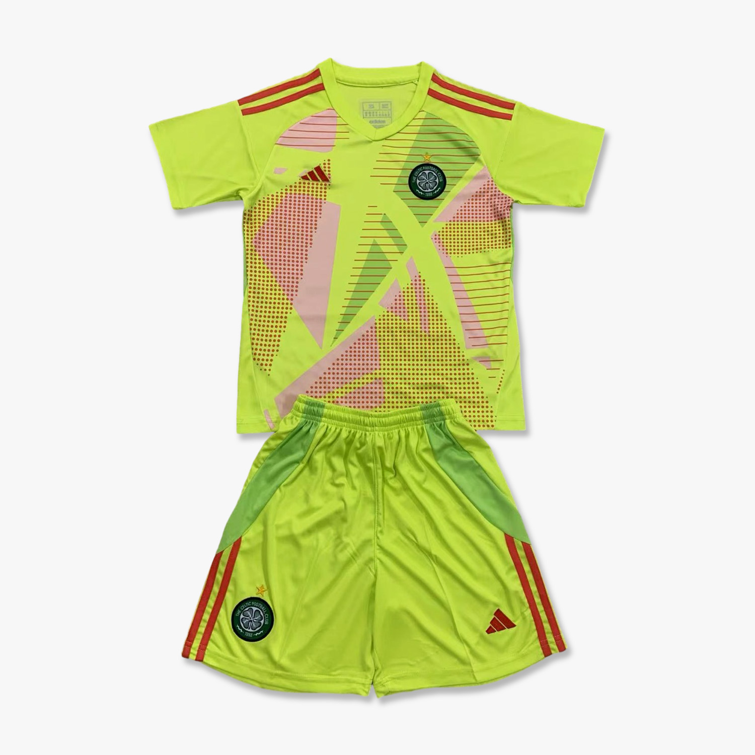 Celtic 24-25 Green Goalkeeper Kids Kit - UnitedFutballJersey