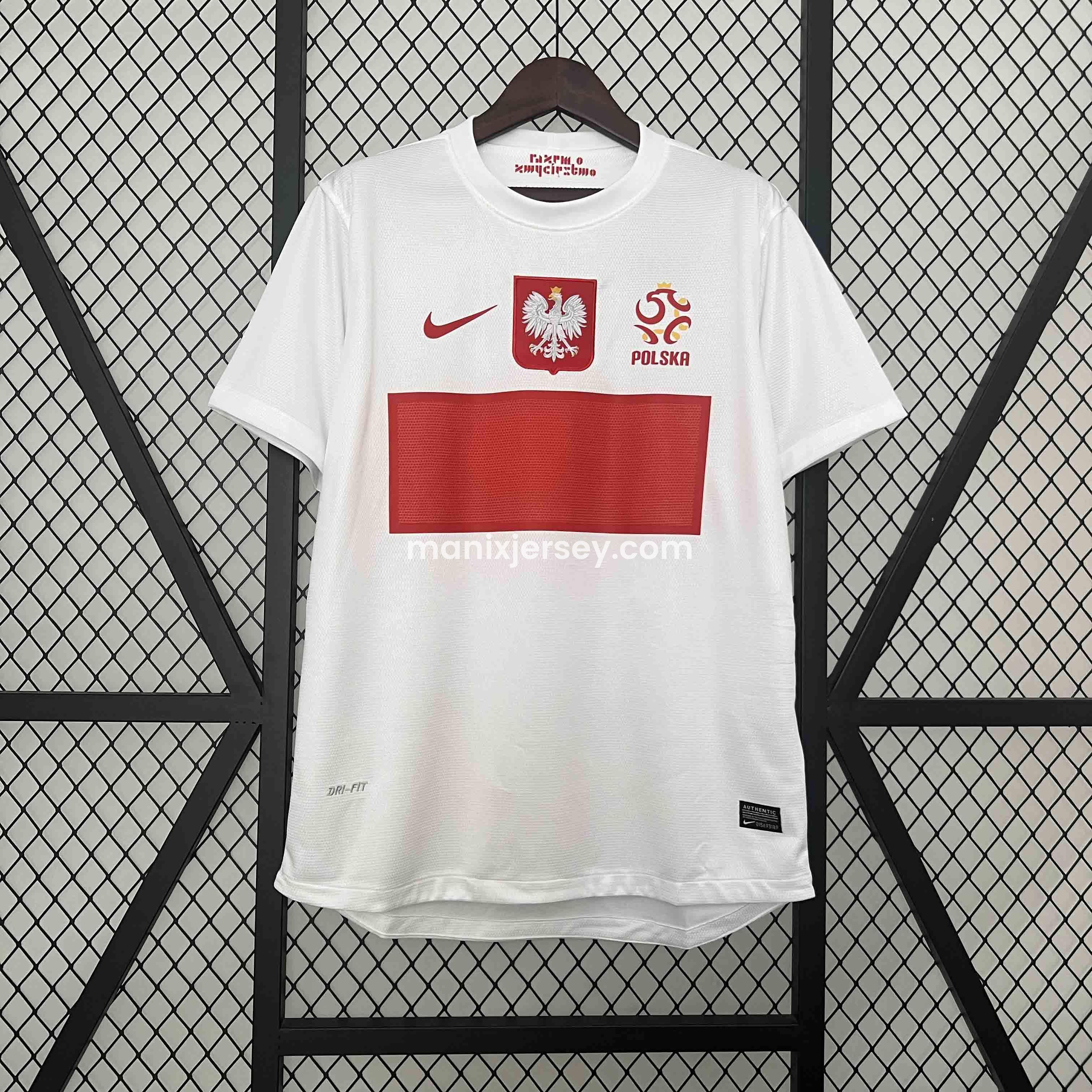 Retro Poland 2012 Home Jersey - UnitedFutballJersey
