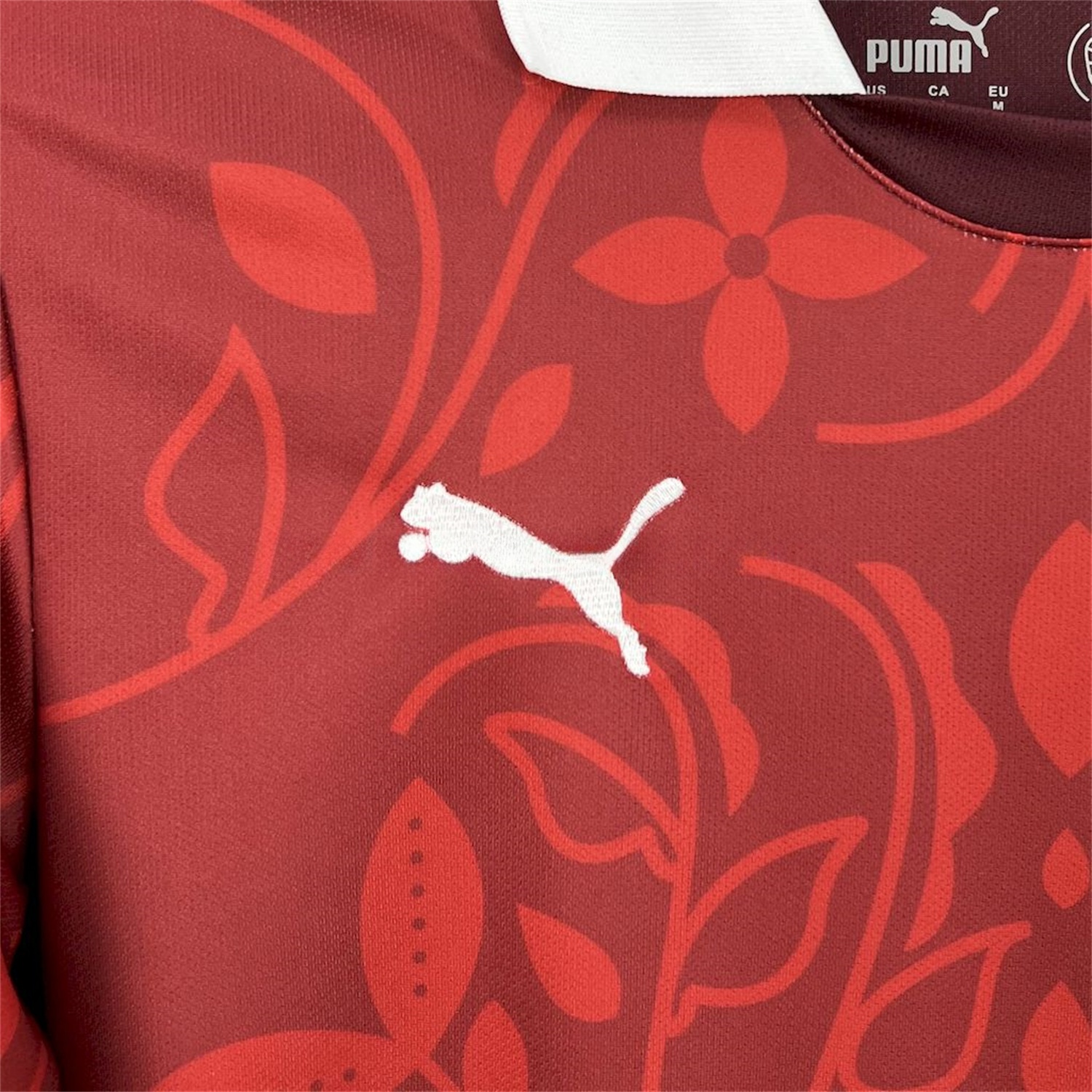 Portugal 2025-26 Red Flower Training Jersey - Fans Version - UnitedFutballJersey