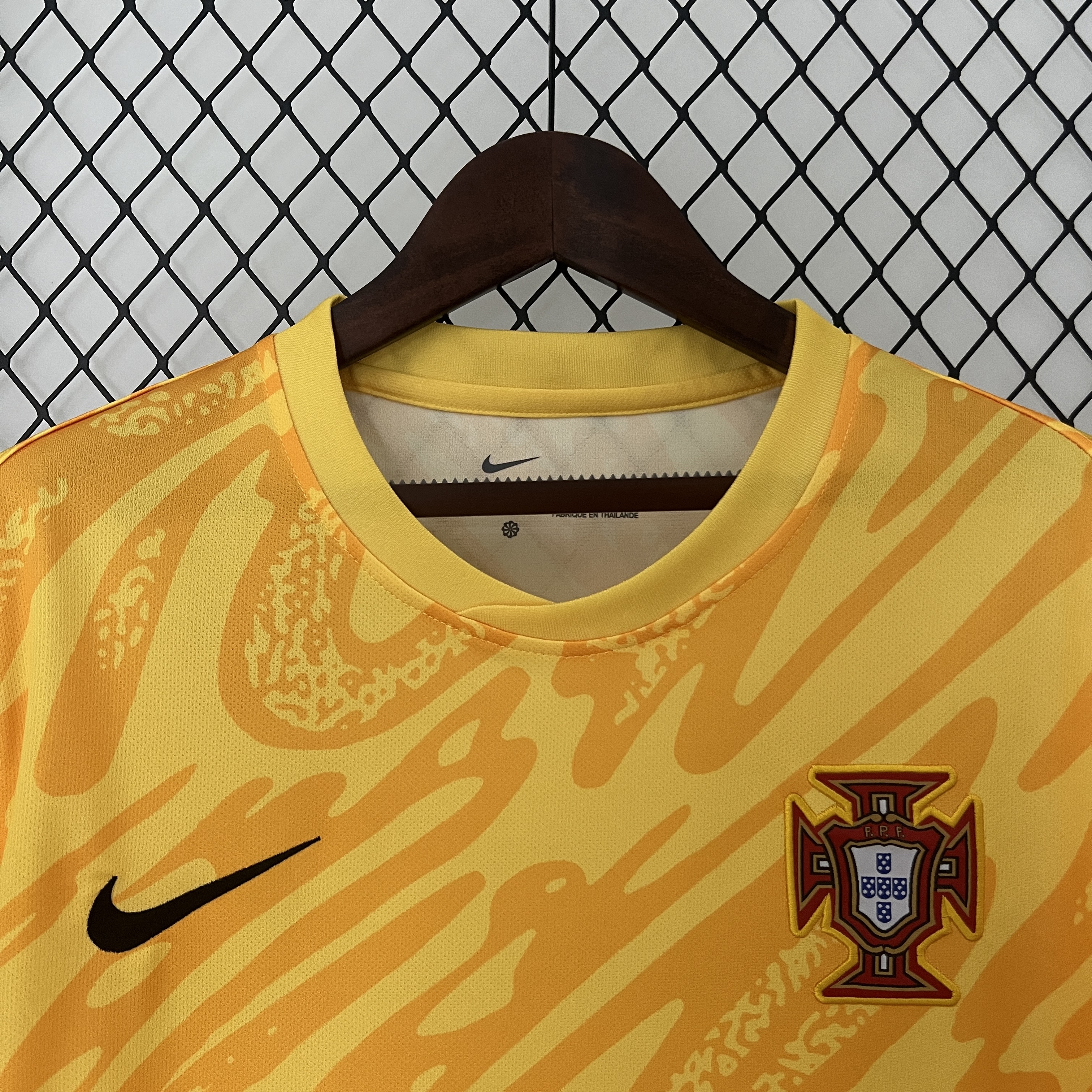 Portugal 2024 Yellow Goalkeeper Jersey - Fans Version - UnitedFutballJersey