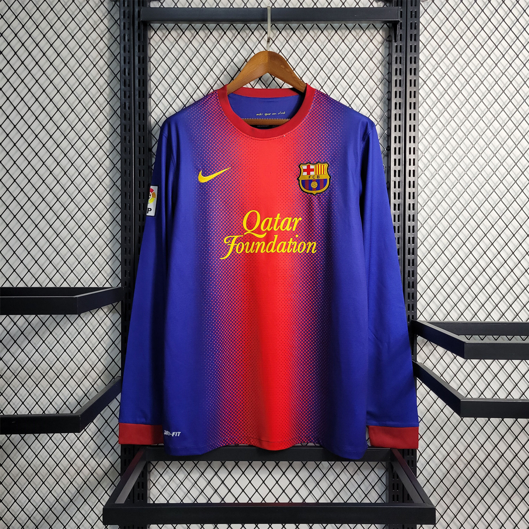 B.A.R.S.A Retro 12-13 Home Stadium Long Sleeve Jersey - UnitedFutballJersey