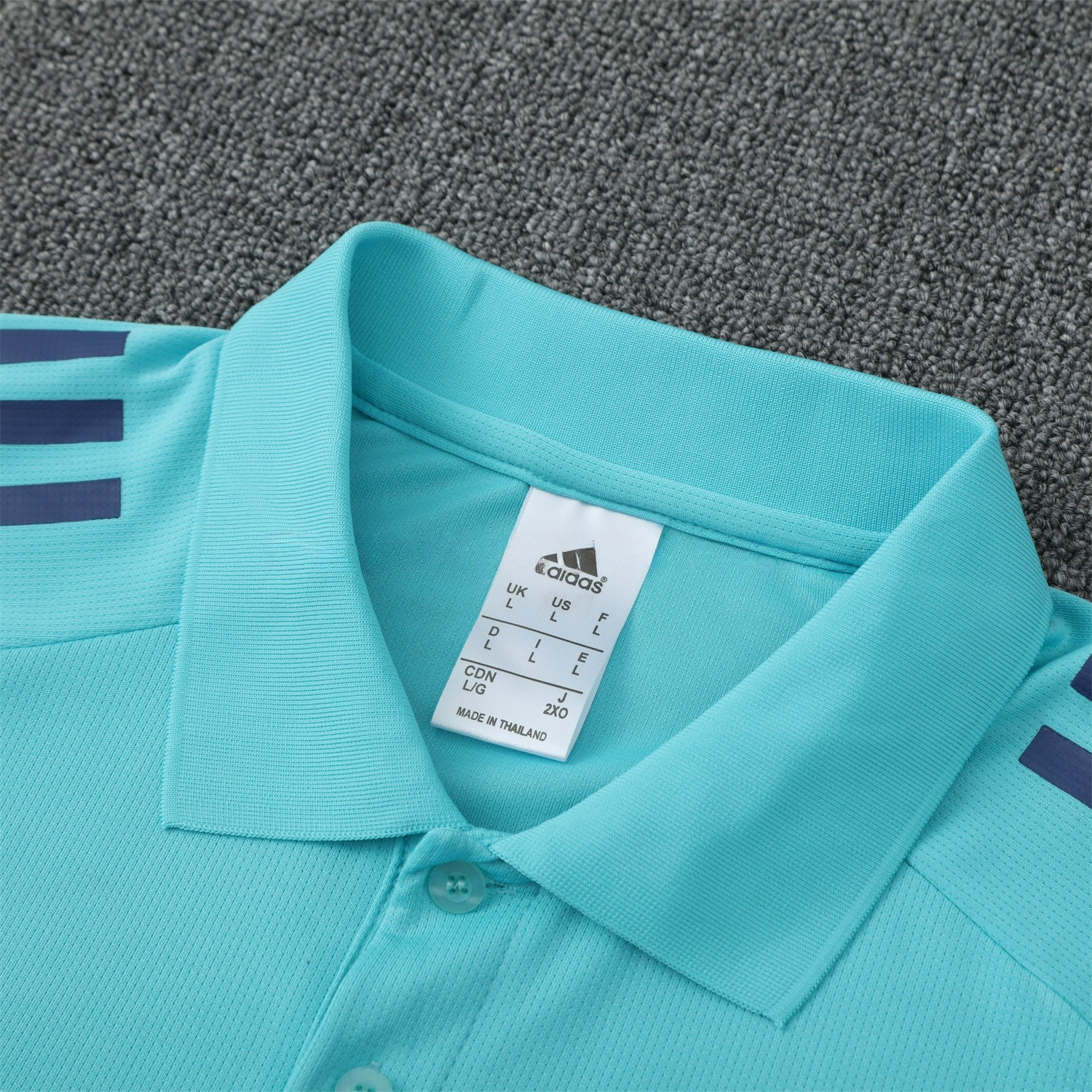 Arsenal 25-26 POLO Short-Sleeve Training Set - Cyan Top and Deep Blue Pants - UnitedFutballJersey