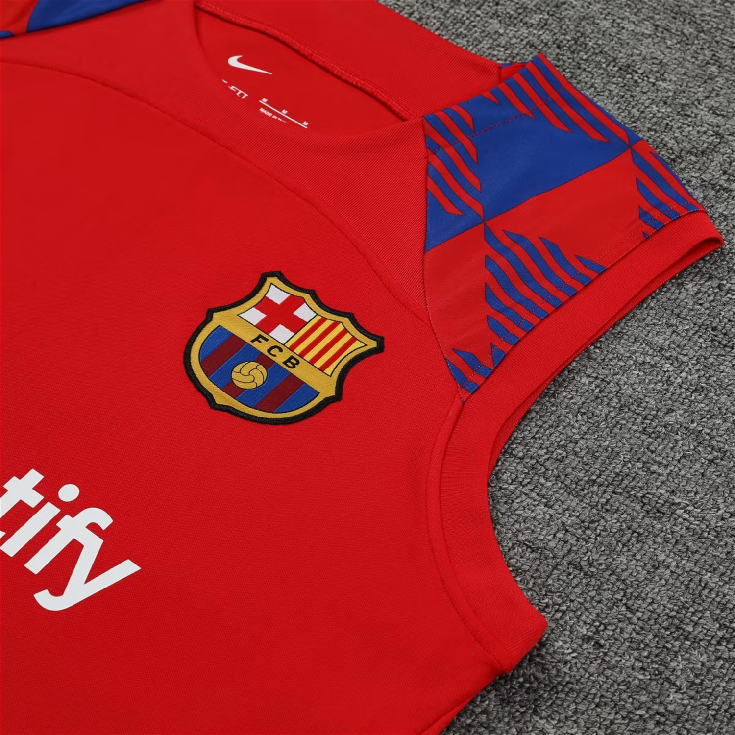 B.A.R.S.A 23-24 Red Player Training Vest Set - UnitedFutballJersey