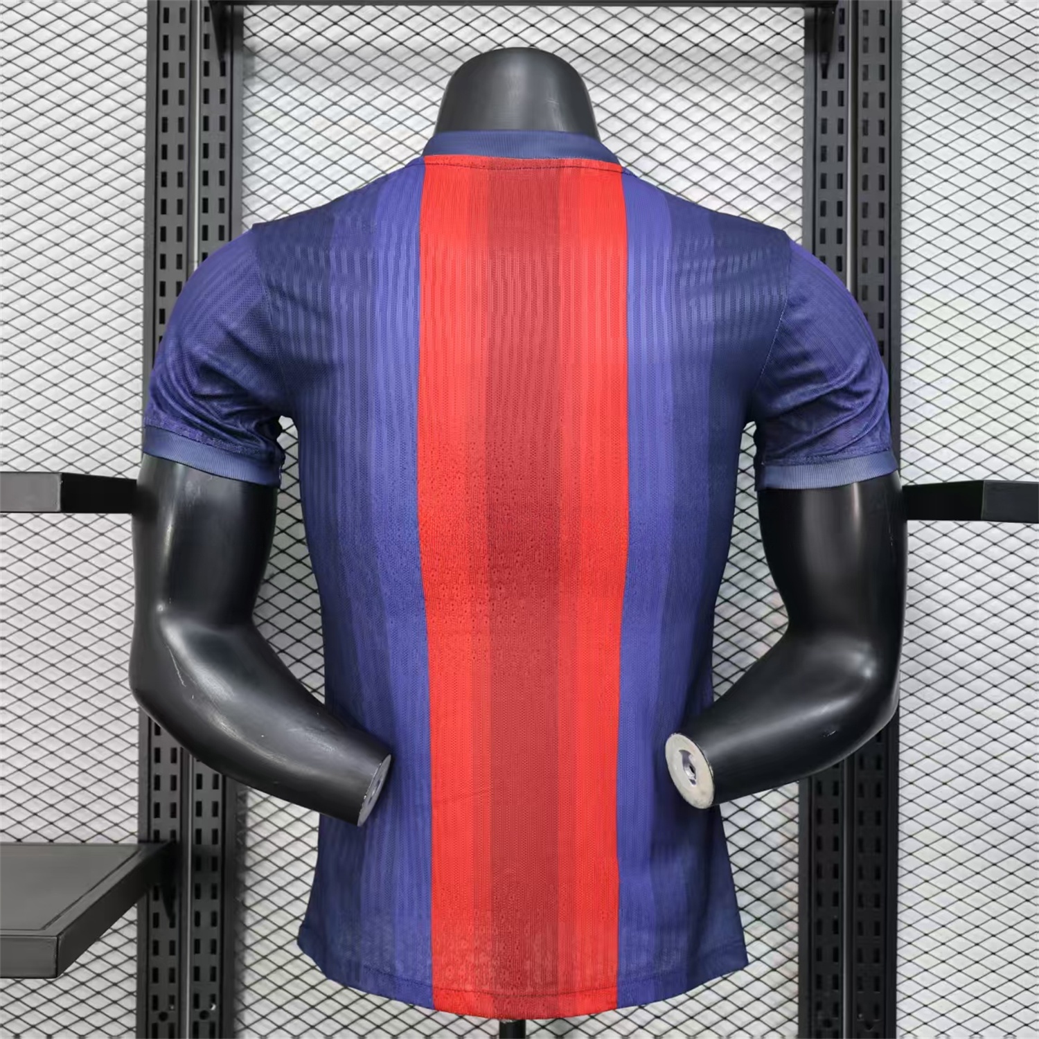 B.A.R.S.A 25-26 Big LOGO Red & Blue Stripe Special Edition Jersey - Player Version - UnitedFutballJersey