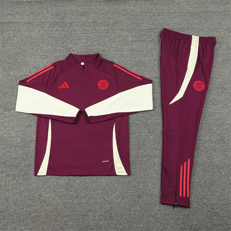 Bayern Munich 24-25 Long Sleeve Training Set - Red - UnitedFutballJersey