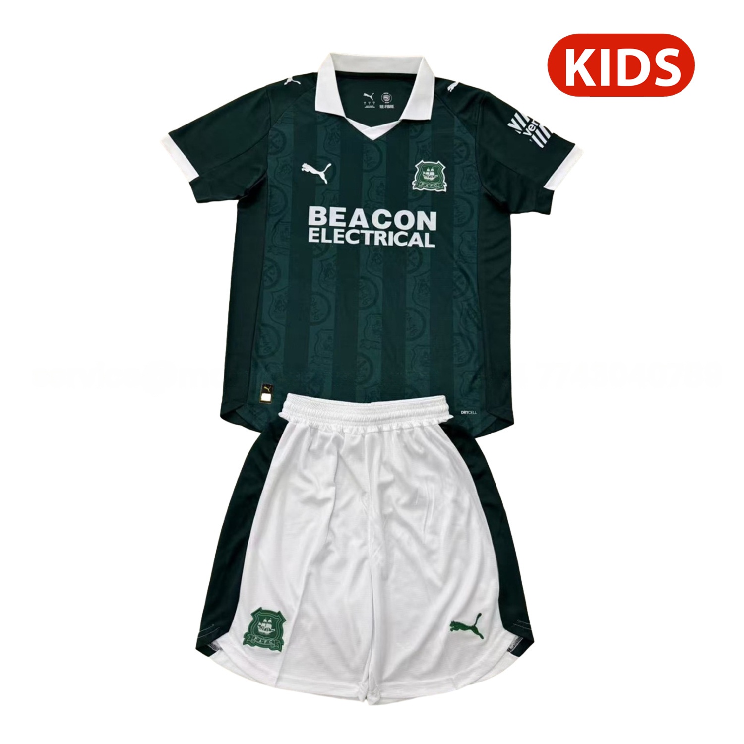 Plymouth Argyle 25-26 Home Kids Kit - UnitedFutballJersey
