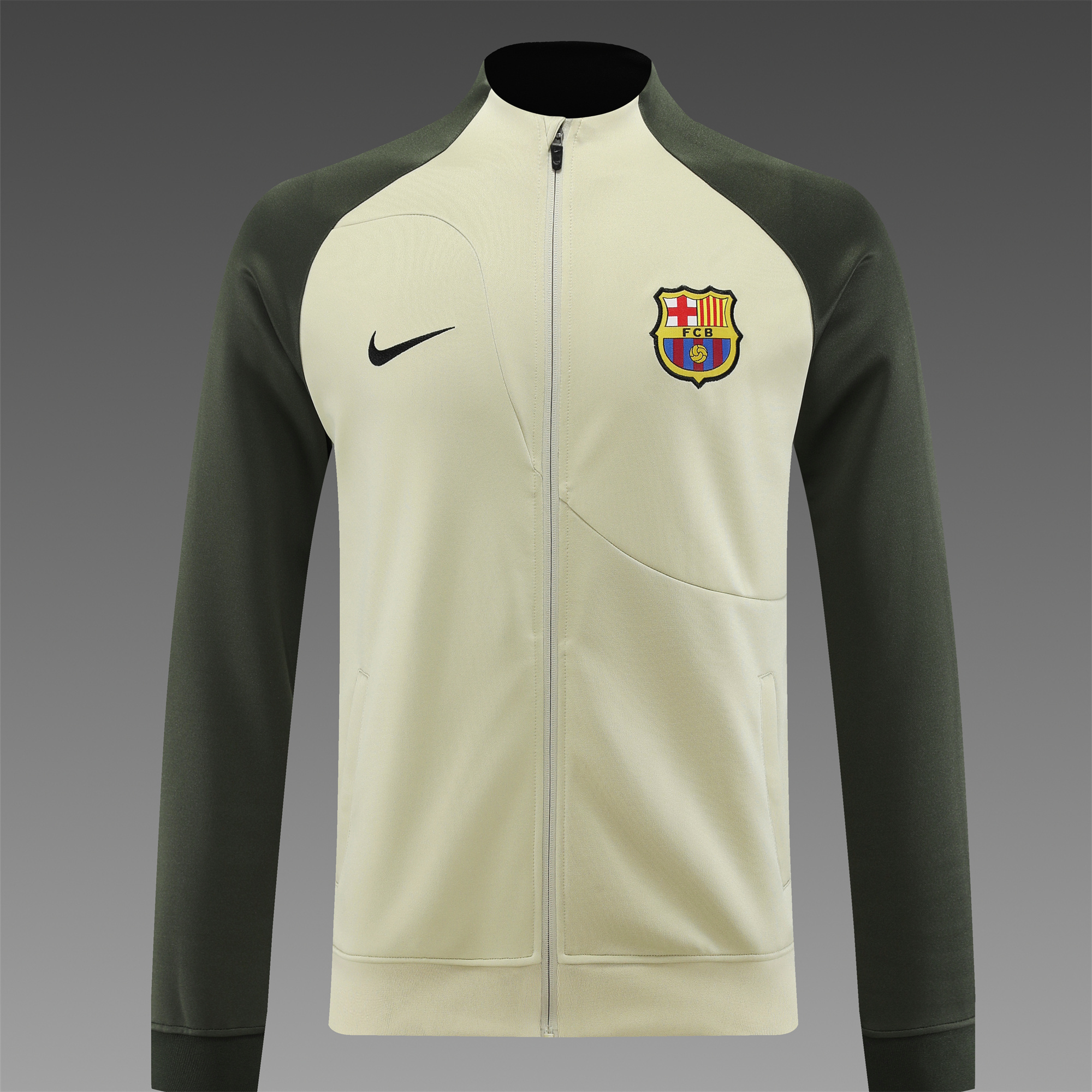 B.A.R.S.A 23-24 Jacket Training Tracksuit Yellow - UnitedFutballJersey