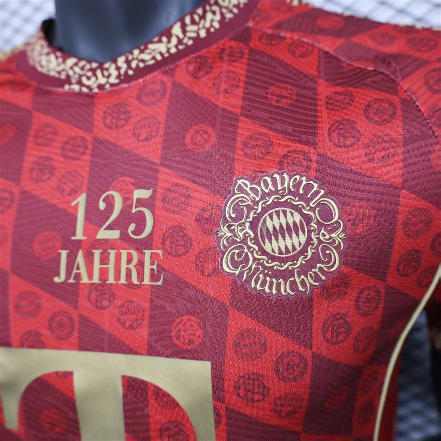 Bayern Munich 2025 125th Anniversary Diamond Pattern Special Jersey - Player Version - UnitedFutballJersey