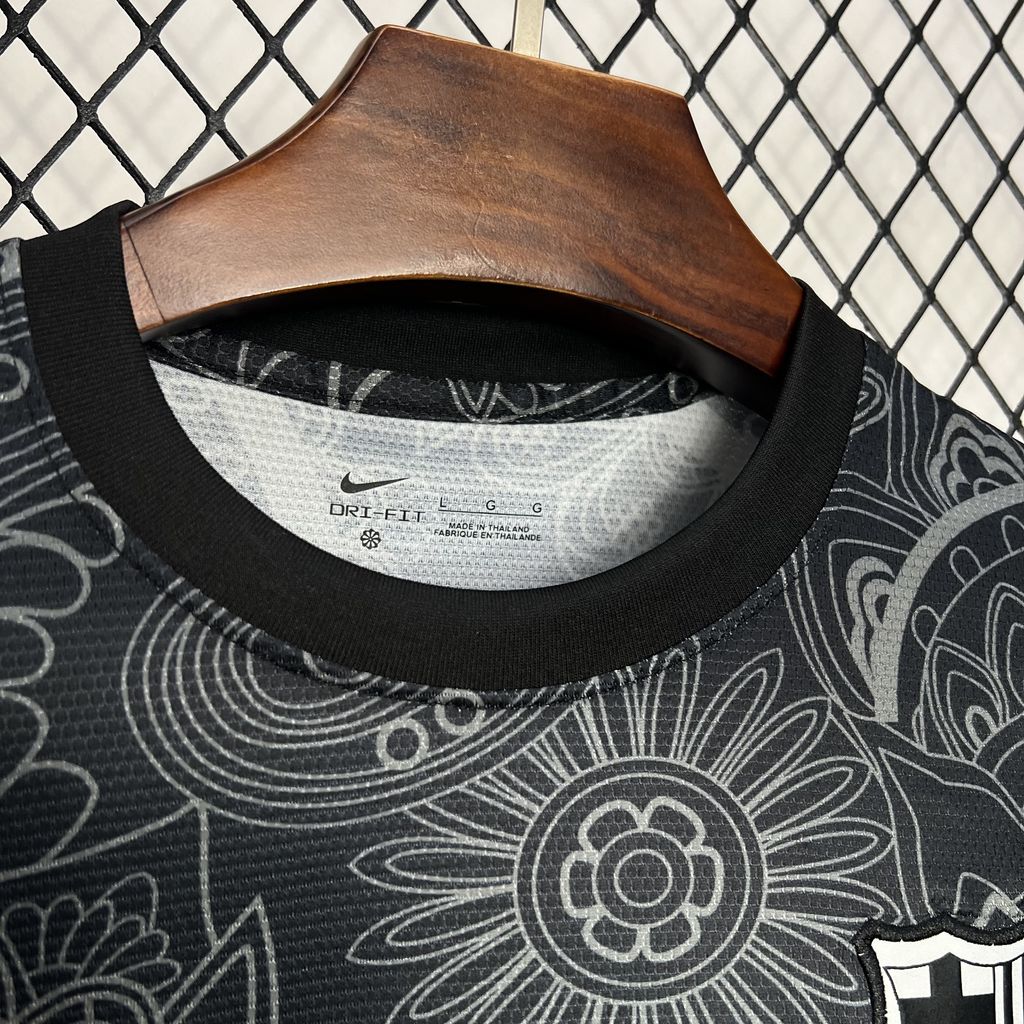 B.A.R.S.A 24-25 Black Grey Pattern Jersey - Fans Version - UnitedFutballJersey